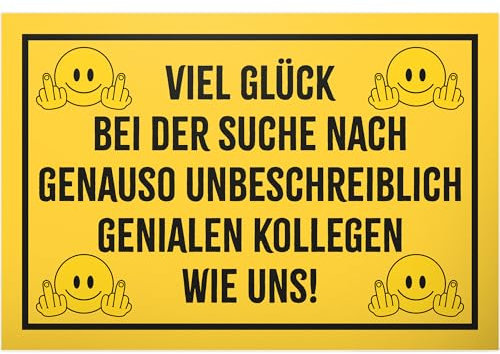 DankeDir! Abschied - 30 x 20 cm Schild - Kollegen Geschenkidee Freunde Jobwechsel Geschenk Abschiedsgeschenk Chef - Abschiedsparty Abschiedskarte Partydeko Karte Verabschiedung Büro