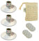 Lot de 3 Porte Savon Aimanté | Couleur Gris | avec Drapeau France| à Ventouse | sans Perçage | en Acier Inoxydable | se Fixent sur Toutes Les Surfaces | Idéal pour Salle de Bain, Cuisine