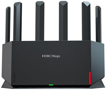 H3C Magic NX54 WLAN Router(4804Mbps 5GHz,574Mbps 2.4GHz,1 × Gigabit WAN Port,3 × Gigabit LAN Ports,Does not Support DSL Function