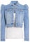 SS7 Puff Sleeve Denim Jacket Light Blue