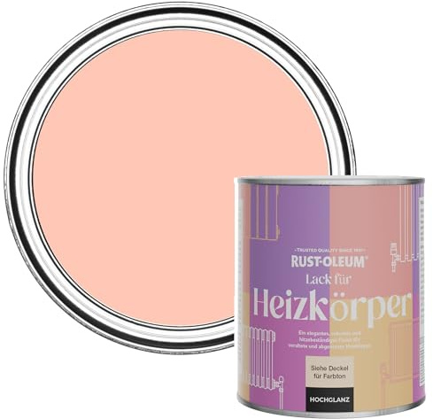 Rust-Oleum Peach Heat Resistant Radiator Paint in Gloss Finish - Happy As A Clam 750ml