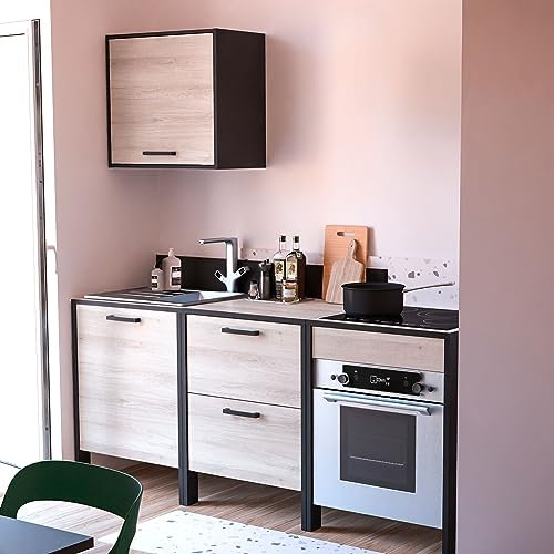 Miroytengo Cocina Modular Industriale 193cm Cocina Modular pequeña