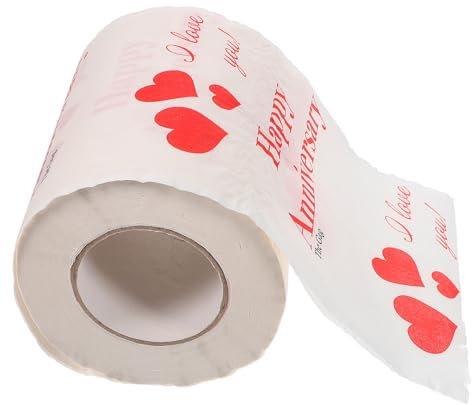 1 Rolle Taschentücher Zum Valentinstag Einweg-papierhandtuch Valentinstag Partygeschenke Toilettenpapier Handtuch Lustige Haushaltsprodukte Sanft Frischholz-zellstoffpapier