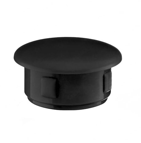 EMFA Abdeckkappen für 15 mm Bohrlöcher Schwarz 8 Stück - Blindstopfen 15 mm, Abdeckstopfen mit 18 mm Kopfdurchmesser