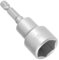 TOP-VIGOR 17mm Nut Setter Driver Drill Bit Set, 1/4 inch Hex Shank Quick Change, 65mm Length Metric Nut Driver Set for Woodworking, Auto Repairing, Machine Maintenance, Furnitures