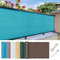 Balkon Sichtschutz mit Ösen 90 x 650 cm Blickdichte Wind Uv-Schutz Balkonbespannung Sichtschutz mit Ösen Kabelbinder Und Kordel Zaunblende für Garten Balkon Terrasse, Himmelblau