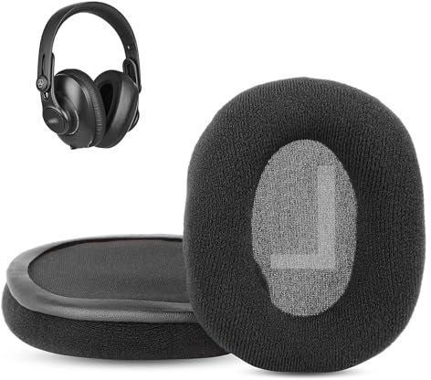 K371 Ohrpolster Ersatz Kompatibel mit AKG K371 K361/BT Studio Kopfhörer (Samtgewebe & Memory-Schaum)