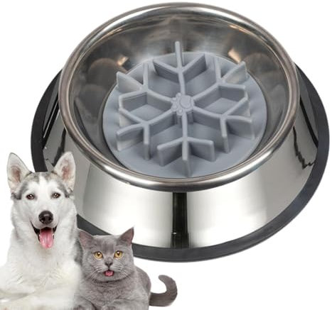 Cuenco de alimentación lenta para perros, plato para perros de grado alimenticio, plato para perros laberinto, cuenco antideslizante para perros, cuenco de alimentación para cachorros, promueve