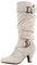 warehouse deal Langschaft Stiefel Damen Weiter Schaft Damen Klassische Stiefel Casual Spitze Zehe Klobiger Blockabs damen sneaker sale artikel unter 1 euro