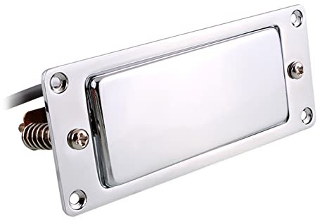 ERYUE Tonabnehmerkartuschen Mini-Humbucker-Tonabnehmer-Kit, kompatibel mit LP-E-Gitarren-Halsbrücke, Doppelspulen-Tonabnehmer, verchromt