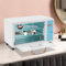 ROMYIX UV Desinfektionsschrank,Heißluftsterilisator Maniküre UV Sterilisator Nail Tool Sterilizer,2,2 Gal Desinfektionsschrank mit Edelstahlregale für Haushalte, Spas, Schönhei (Blau)