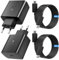 NEUTYPECHIC 2 Pezzi Caricatore USB C, Caricabatterie per Samsung Protezione Multipla, Caricatore per Samsung 45w con Cavo Lungo 2 m, Antistatico Presa USB C Compatibile per S24/S23/S22/S21/Ultra/Plus