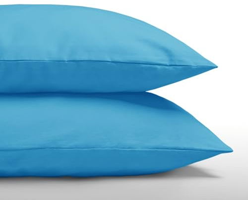Zelesta Royalbed Kissenbezüge – Kissenbezüge Set von 2 - Resistent und Hypoallergen (Blue, 60x70 cm)