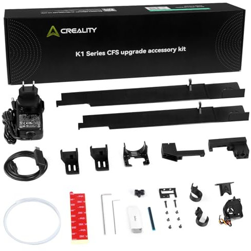 Creality Offizielles CFS Upgrade Zubehör Kit der K1 Serie, Freischalten Des Mehrfarbendrucks, 20 MinüTige Schnellinstallation FüR Das CFS Filamentsystem, Kompatibel mit Creality K1 Max, K1C, K1, K1 SE