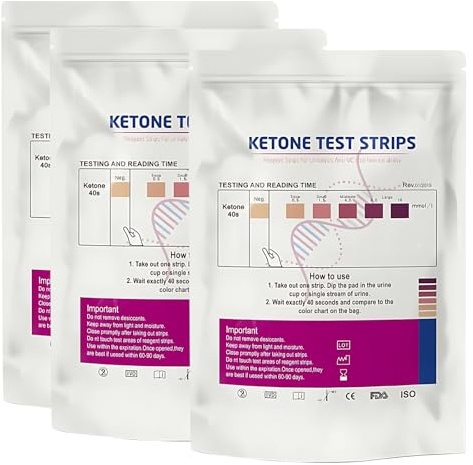 300 Pcs Keto Teststreifen Ketose Teststreifen Keto Sticks Test Ketostix Keto Streifen Ketose Messgerät Zum Testen Des Ketonspiegels, Einfach Und Schnell Zu Hause Anzuwenden