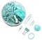 KICHOUSE Bright Color Multi Function Paper Clips Set Portable Document Clips for Fixing Papers Paintings and Drawings for Office School and Home Use