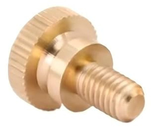 Screws 5pcs Brass Knurled Thumb Screw M3 M4, Abrasion Resistance Hand for Mechanical Assembly(12MM*M4)