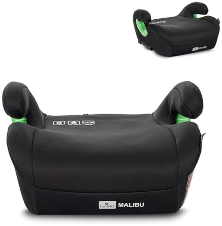 Lorelli Kindersitzerhöhung Malibu 125-150cm Isofix abnehmbarer Bezug Armlehne schwarz
