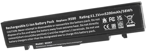 Batternix 49W Batterie pour Samsung AA-PB9NC6B AA-PB9NS6B AA-PB9MC6B NP300E5A R540 RV510 RV511 NP305V5A AA-PB9NS6W NP300V5A Q430 RC512 RV515 NP355V5C R530 6 Cells 4400mAh Haute Performance