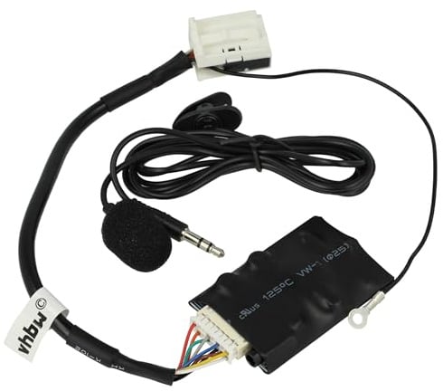 vhbw Bluetooth Adapter kompatibel mit Seat Leon 2006-2010 Radio CD1/CD2/CD3 | PN3 (Multicolor) Autoradio - Inkl. Mikrofon, Klinkenkabel + Clip
