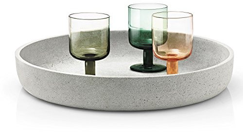 blomus Cuenco Decorativo-Ø 40 cm-S Moon, Polystone, Gris, Size