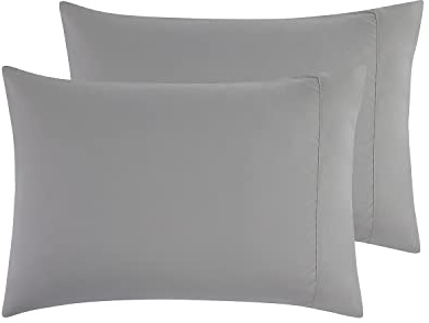 Empyrean Bedding Pillow Case – Pillow Cases Standard Size - Soft Microfiber Pillowcases - Ultra Cooling Queen Pillow Cases - Stain & Fade Resistant Silver Pillow Cases Set of 2-20”x30”