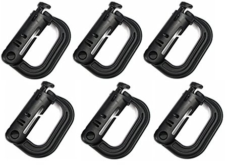 Tactical Area Mehrzweck D-Ring Grimloc Verriegelung für Molle Gurtband Pack 6