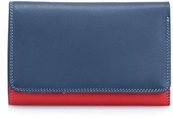 mywalit - Leder Damen Geldbörse - Medium Tri-fold w/Outer Zip Purse - 363-127 Royal