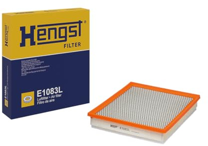 HENGST - Luftfilter E1083L - Luft-Filtereinsatz für KFZ | Hochwertiger Motorluftfilter für Otto- oder Dieselmotor - Schutz für Motoren - Wasserbeständig
