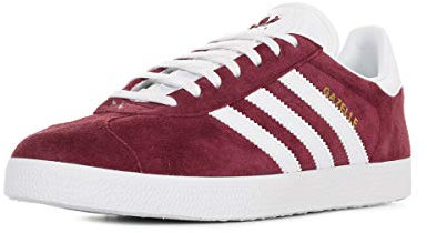adidas Gazelle, Scarpe da Ginnastica Uomo, Rosso Collegiate Burgundy Ftwr White Gold Met White, 39 1/3 EU