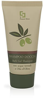 PRESENT-MORE - Shampooing Douche Unidose 30ml Beauty Oil - 150 Pièces | Shampooing Douche Sans Allergènes - Parfum Tahitian - Made in Italy - Idéal pour Hôtels et B&B