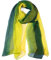 sourcing map Lang Chiffon Leicht Gradient Farbe Schal Frühling Sommer Weich für Frauen Grün-2 63x19.6