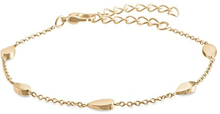 Boccia Damen Armband aus Titan in der Farbe Gold, antiallergen, 21cm, 03024-02