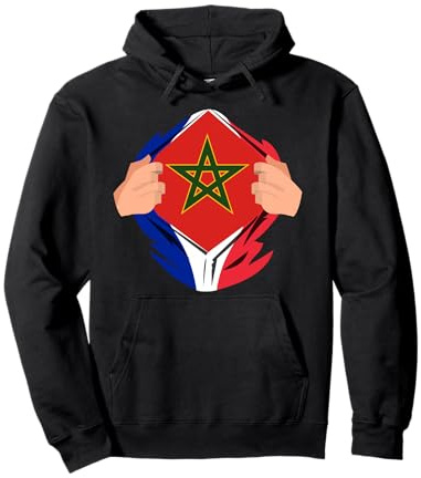 Maroc C'est Dans Mon ADN Marocain Fier Morocco In My DNA Sweat à Capuche