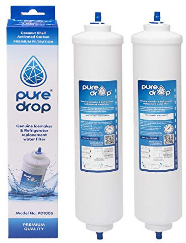 PureDrop Filtro de nevera externo compatible con LG 5231JA2010B / Samsung DA29-10105J / HAFEX/EXP / WSF-100 / DA99 02131B / EF9603 (2)