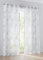 Vorhang Bella mit Ösen Gardine halbtransparent weiß türkis Kreis Motiv Breite 135 x Höhe 175 cm (1 Stück)