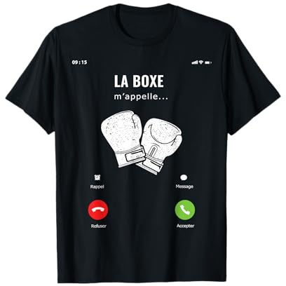 La Boxe m'appelle Idée Cadeau Drôle Combat Boxeur T-Shirt
