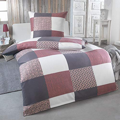 DreamHome Warme Winter Mikrofaser Termo Fleece Bettwäsche 135x200 155x220 200x200 für die Kaltejahreszeit Modern, Größe:155 x 220 cm, Design - Motiv:Design 6