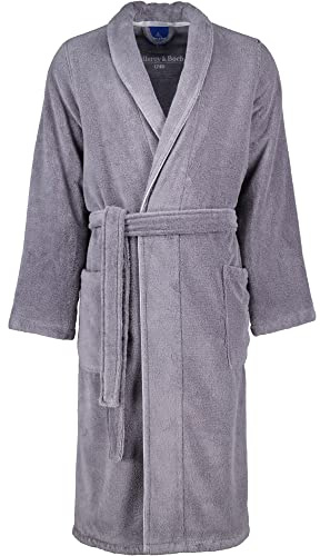 Villeroy & Boch Bademäntel Herren Schalkragen 2522 shadow-grey - 77 XL