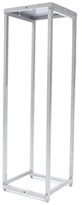 kangten Blumenhocker Metall Silber Metallsäulen Blumenständer Anordnung Blumenboden Einzigartiges Design für Hochzeitsfest
