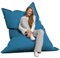 Bruni Riesen-Sitzsack Caree in Lichtblau – rechteckiger XXL-Sitzsack mit 140x180 cm und 400 l Füllung, Bean-Bag mit Innenhülle, Liegesack, Abnehmbarer Bezug, Indoor und Outdoor, aus Deutschland