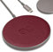 Dreem Empower Magnetic Wireless Charger Pad – Compatible with MagSafe for iPhone 16/15/14/13/12 & Qi-Certified Devices – Premium Vegan Leather [BURGUNDY]