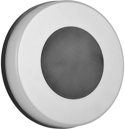 Reality Leuchten LED Außen Wandleuchte Morena R24246132, Kunststoff Schwarz matt/Weiß, inkl. 14 Watt LED