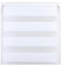 Funky Gadgets Day and Night Roller Blinds Dual Layer Fabric Zebra Blind Translucent or Blackout Vision Roller Shades No Drill Blinds Curtains for Windows and Doors White, 243W x 165H cm