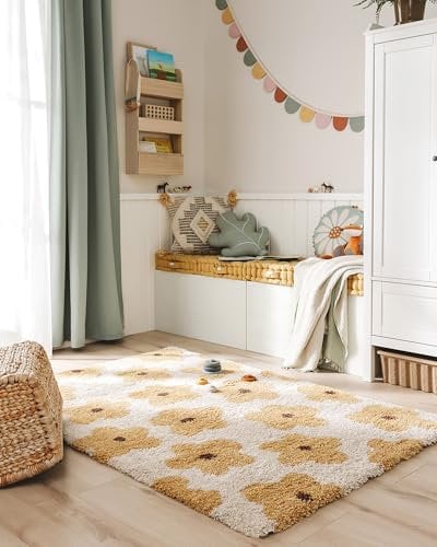 benuta Lytte Kinderteppich Gobi - Gelb 160x230 cm - Kunstfaser - Rechteckig & im Style: Kindermotive, Scandi Living - Pflegeleicht für Kinderzimmer, Wohnzimmer, Schlafzimmer