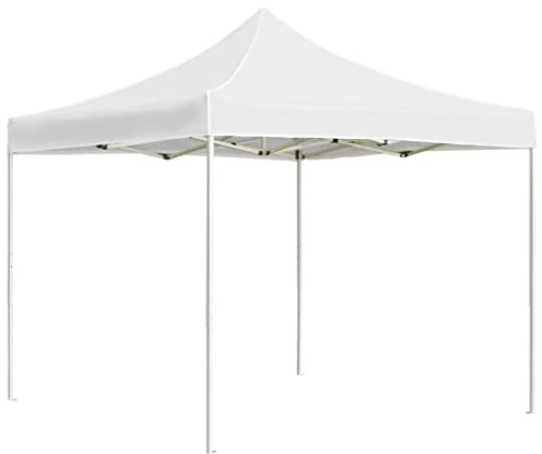 Vopese Tonnelle pliante professionnelle en aluminium blanc 2 x 2 m Tonnelle pliante pour extérieur, terrasse, camping, fêtes