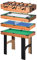 HOMCOM 4-in-1 Multispieltisch Multigame Spieltisch mit Tischfußball Tischhockey Tischtennis Billard Multifunktionsspieltisch aus MDF, 92 x 78 x 80cm