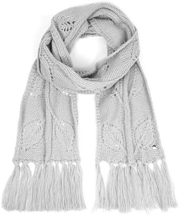 HEYO Damen Schal für Winter, Kuschelig, Warm, Winterschal mit Fransen HSD01 (Grau)