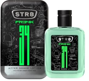 STR8 FREAK AFTER SHAVE LOTION 50ML - Refreshing and soothing after shave with a spicy, woody fragrance for daily skin care
