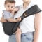 Ergonomische Kindertrage inkl. Reisetasche - manesa (Schwarz)